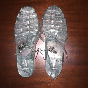 Jelly flats with buckle (Forever 21) L